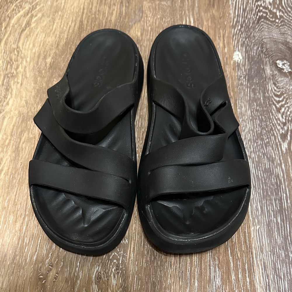 CROCS Black Slide Sandals